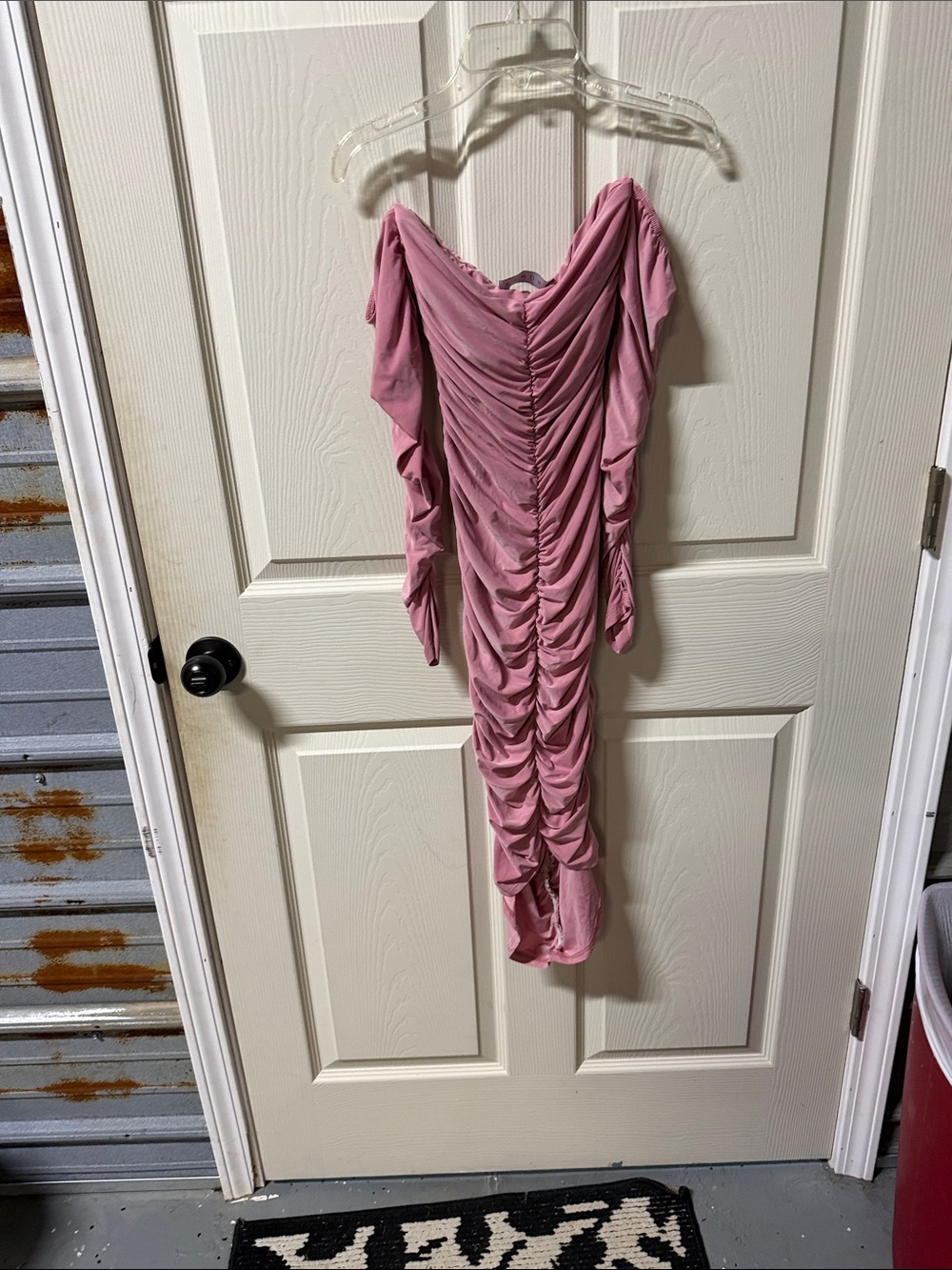 Sabora One-Shoulder Ruched Mauve Pink Dress
